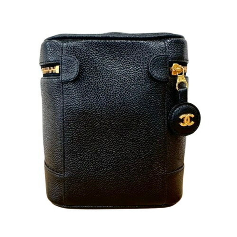 CHANEL Black Caviar Leather Vanity Bag - Picture 2 of 10